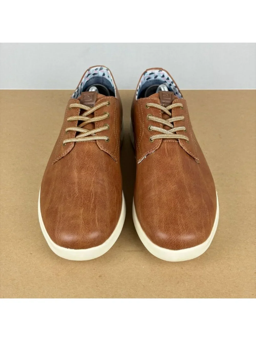 Ben Sherman Presley Oxford Lace Up Shoes Mens 8.5 Brown Faux Leather